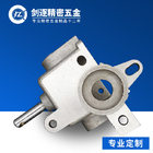 Electric industrial 450 fan part Aluminium motor gear box with motor shaft supplier