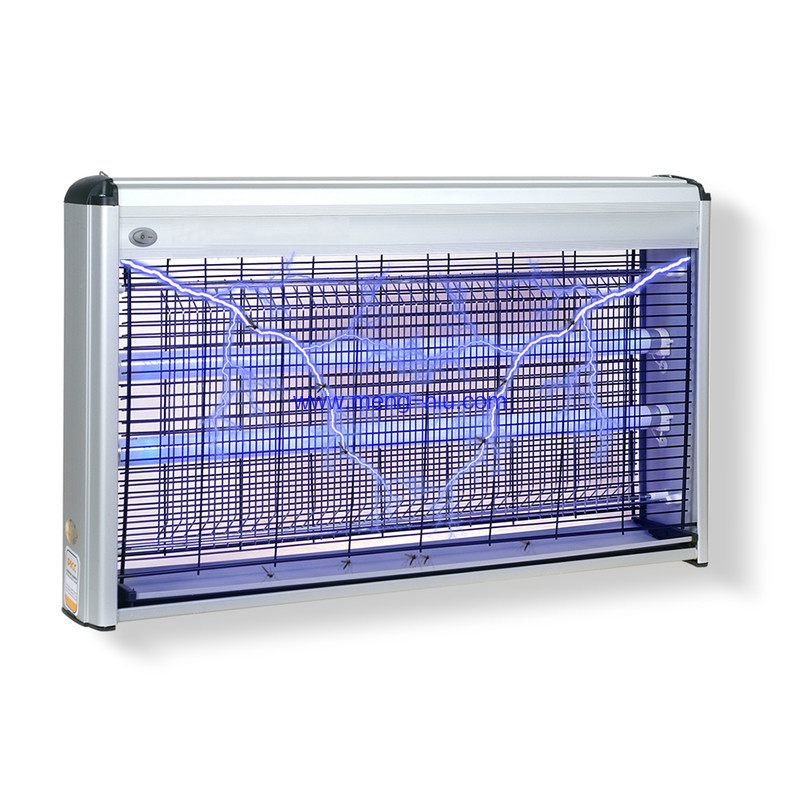 Indoor Pollution-free security Non-toxic anti mosquito lamp  with Powerful 1900V Grid 40W Bulbs Alu. Frame supplier